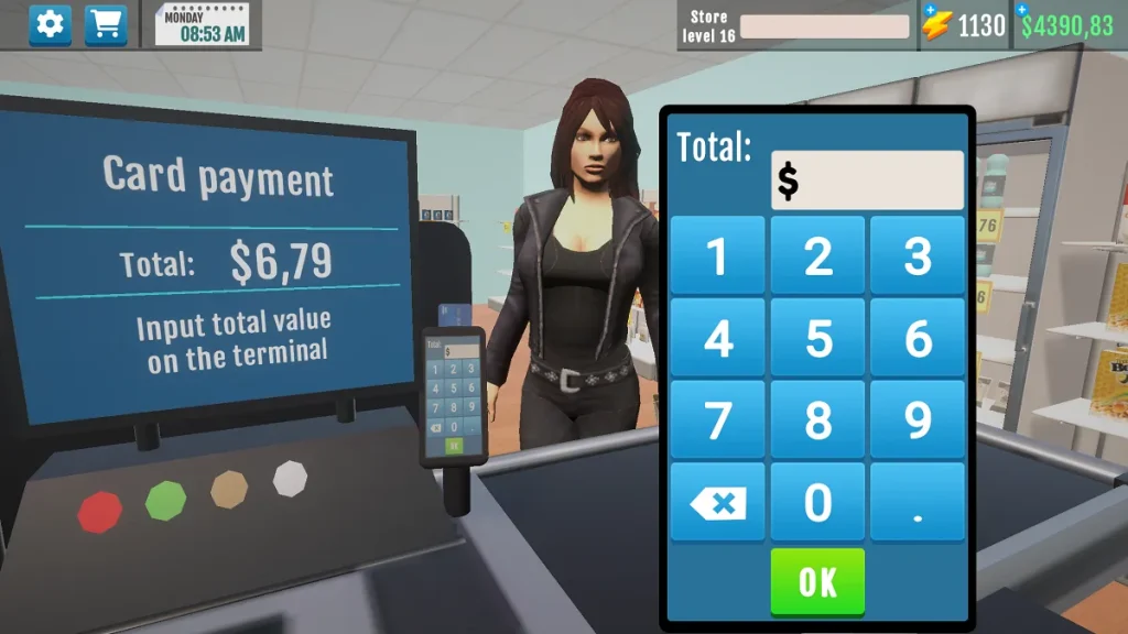 Supermarket Manager Simulator APK dinheiro infinito e energia infiniata