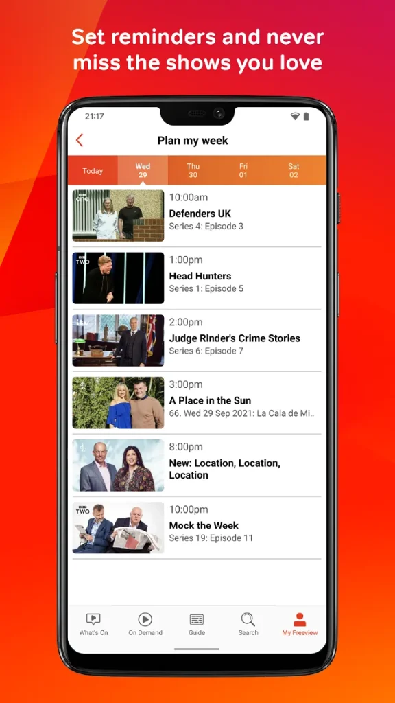 Freeview Streaming App