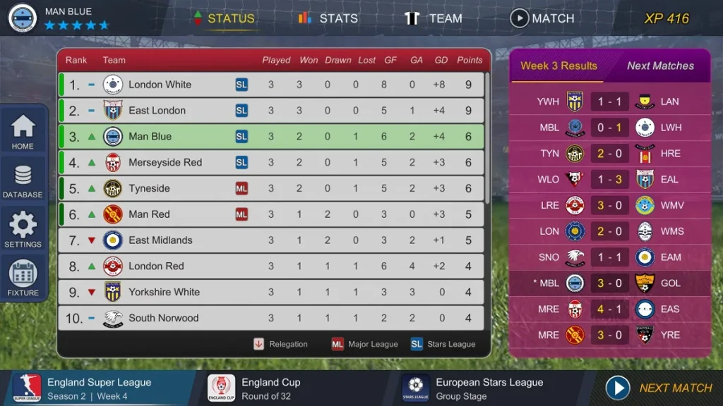 Pro League Soccer Mod APK all leagues unlocked