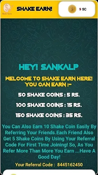 Shake Earn Money APK