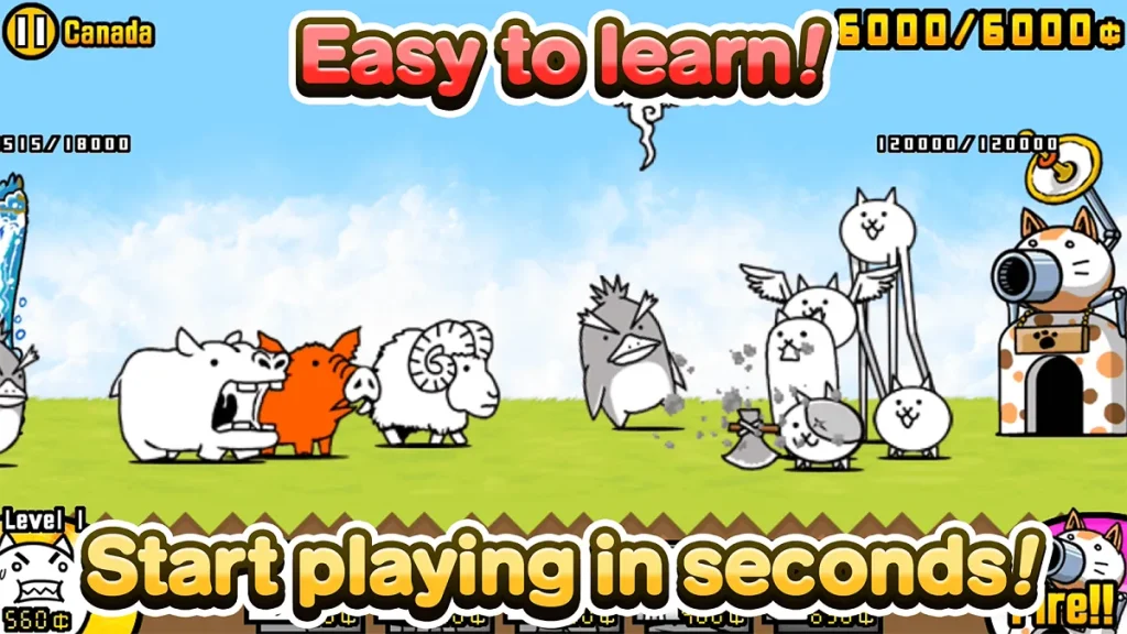 The Battle Cats Mod APK all cats unlocked