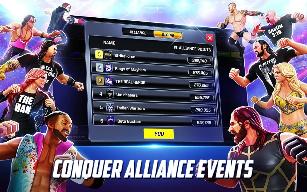 wwe mayhem mod apk all characters unlocked