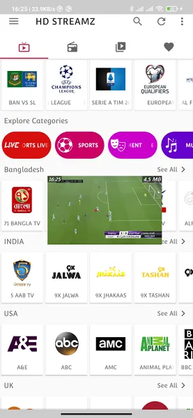 HD Streamz apk Download latest Version