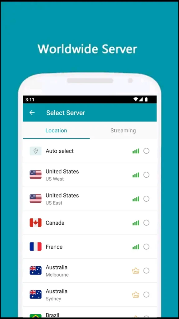 Thunder VPN Mod APK premium unlocked